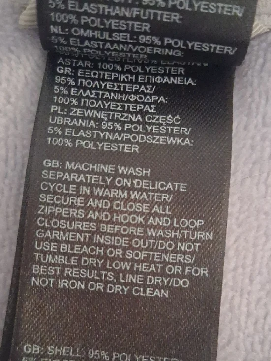 The North Face Lavender Zip Fleece Jacket - Picture 4 of 7